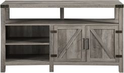 Hewson 58in Tall Farmhouse Wood TV Stand Storage Console