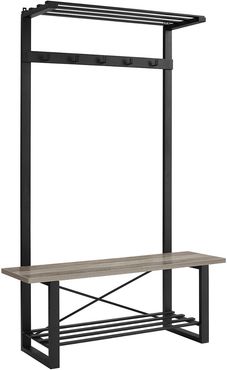 Hewson 72in Modern Industrial Storage Accent Hall Tree