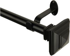 Elrene Florence Curtain Rod With Stacked Square Finial