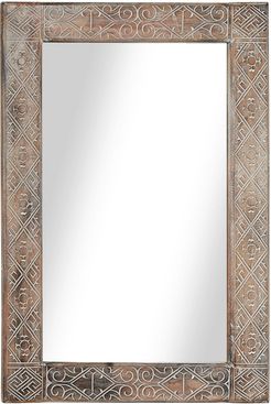 Rectangular Wooden Wall Mirror