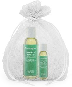 Terrajuve Hair & Beard Oil Boost Dual Gift Set Organic Natrual Essential Olis