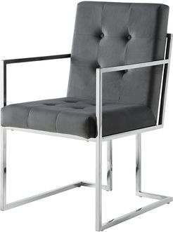 Set of 2 Inspired Home Cecille Velvet Dining Chair