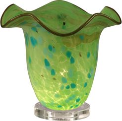 Green Apple Hand Blown Art Glass Accent Lamp