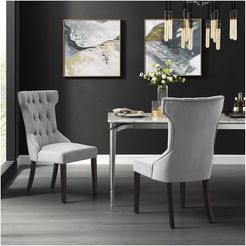 Set of 2 Inspired Home Morgan Velvet Dining Chair