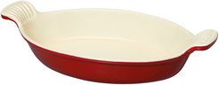 French Home Chasseur Enameled Cast Iron 11in Oval Casserole