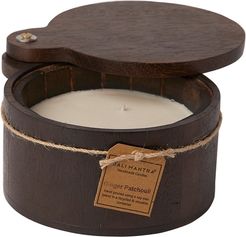 BIDKhome Filled Candle Wood Spice Box Ginger Patchoul iScent