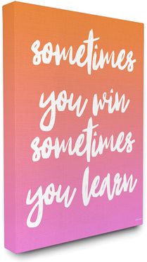 Stupell Sometimes You Win Sometimes You Learn by lulusimonSTUDIO
