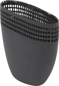 UMA Ceramic Oval Black Vase