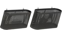 UMA Set Of 2 Modern 7 And 8 Inch Black Decorative Iron Mesh Baskets