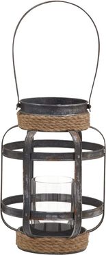 Rustic Reflections Rope Candle Lantern