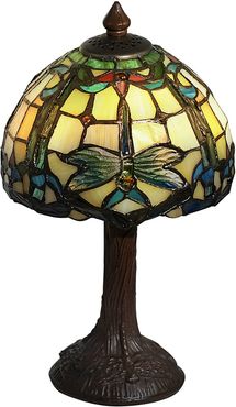 Poshe Dragonfly Tiffany Accent Lamp