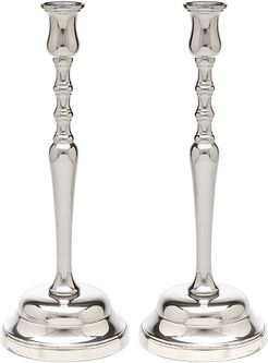 Godinger Set of 2 Revere 8.5in Silver Candle Sticks