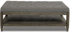 Jennifer Taylor Home Sylvan Oak Tufted Cocktail Storage Ottoman