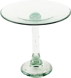 BIDKhome Large Recycled Glass Cake Stand D8.5 H8.7