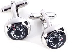 Bey-Berk Compass Set of Two Cufflinks