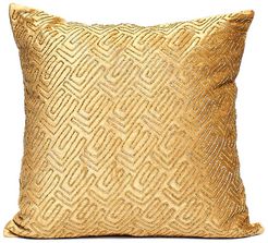 Harkaari Labyrinth Heavily Embellished Velvet Throw Pillow