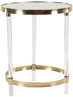 Metal Acrylic Accent Table