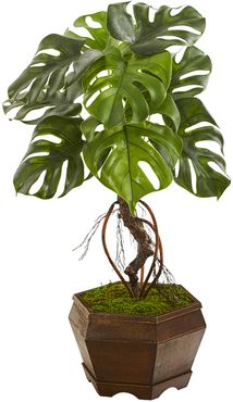 Monstera Artificial Plant in Decorative Planter