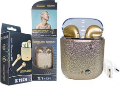 ZTECH Wireless Headphones with Glitter Charging Case
