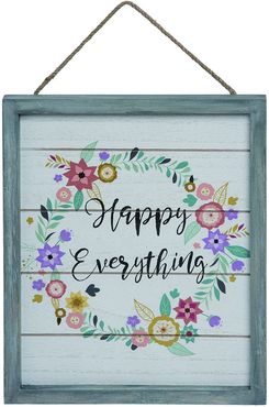 Transpac Wood Multicolor Easter Hello Spring Hanging Wall Decor