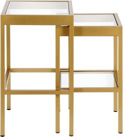 abraham+ivy Alexis Brass Finish Nested Side Tables