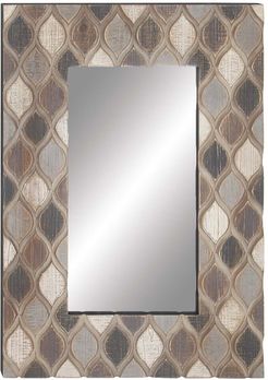 Rustic Reflections Wood Wall Mirror