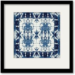 Courtside Market Wall Decor Tie Dye Navy Framed Art Print