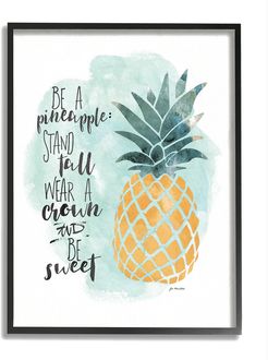Stupell Be a Pineapple Illustration Typography