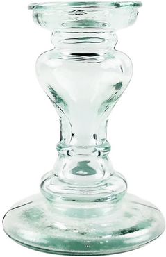 BIDKhome Recycled Spanish Glass Macy Candlestick