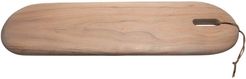 BIDKhome Acacia Wood Cutting Board with Leather Strap