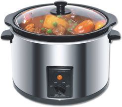 Narita Electric Stainless Steel 5.5qt Slow Cooker