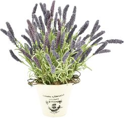 Creative Displays Dark Purple Heather in Clay Pot