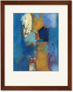 Courtside Market Wall Decor Abstract Blue & Tan Gallery Collection Framed Art