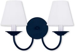 Livex Mendham 2-Light Black Wall Sconce