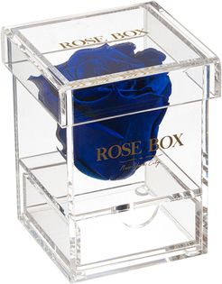 Rose Box NYC Single Night Blue Rose Jewelry Box