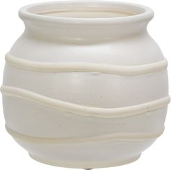 Sagebrook Home Ceramic Striped Vase