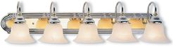 Livex Belmont 5-Light Polished Chrome & PB Bath-Light