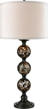 Cottonwood 3 Ball Mosaic Art Glass Marble Table Lamp