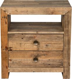 Classic Home by Kosas Home Norman Reclaimed Pine 2 Drawer Nightstand