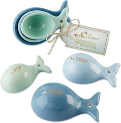 Kate Aspen Set of 3 Kate Aspen Ceramic Whale Shaped Measuring Spoons