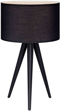 Versanora Romanza Tripod Table Lamp With Black Shade