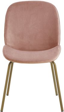 Inspired Home Kyson Dining Chair (Set Of 2) Armless Blush Velvet