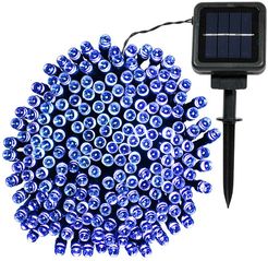 Sunnydaze 200-Count Blue LED Solar Powered Fairy String Lights