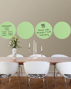 Set of Six Oh Pear Dry Erase Dots Decal