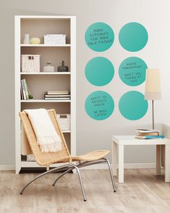 Brewster Set of Six Calypso Dry Erase Dots Decal