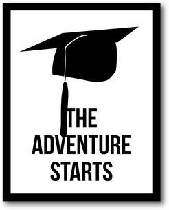 The Adventure Starts Gallery-Wrapped Canvas Wall Art
