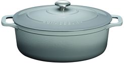French Home Chasseur 5.3qt Cast Iron Oval Dutch Oven
