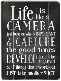 One Bella Casa Life is Like A Camera by Nancy Anderson