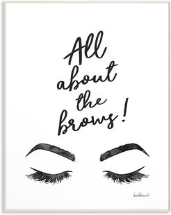 Stupell All About The Brows Ink Illustration by Amanda Greenwood