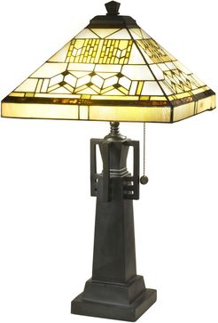 Akron Tower Mission Tiffany Table Lamp